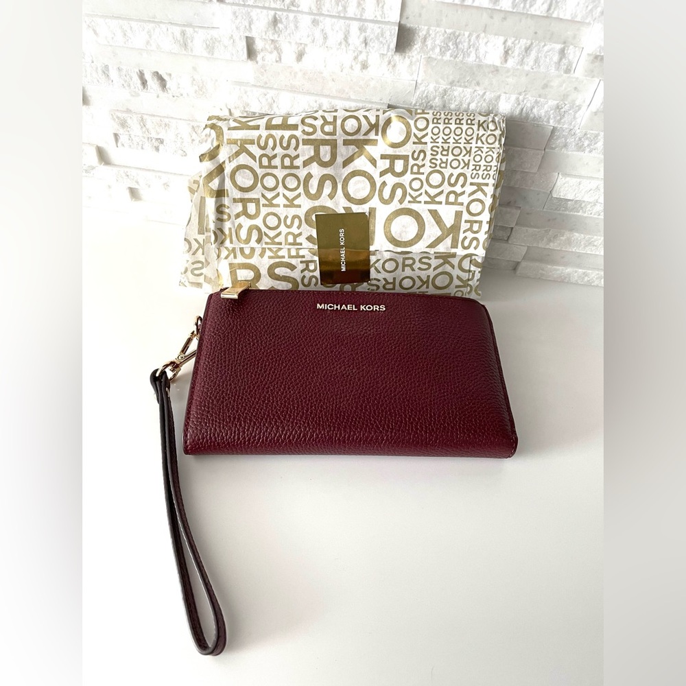 Michael Kors Red Adele Wallet/Wristlet